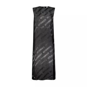 Vetements monogram summer dress in jacquard viscose
